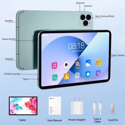 Потужний планшет 8-128GB Galaxy Tab I12 pro. 10.6 "дюйм. 3.4G LTE. 7000mAh