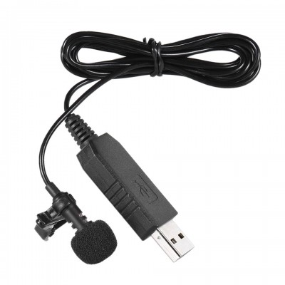 Якісний петличний мікрофон Andoer EY-510 USB, петличка для ноутбука, компютера, ПК