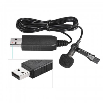 Якісний петличний мікрофон Andoer EY-510 USB, петличка для ноутбука, компютера, ПК