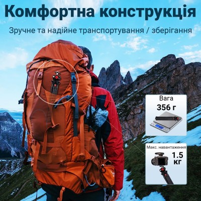 Гнучкий штатив восьминіг з тримачем для смартфона та гвинтом для камери Andoer TR-03f, прогумований настільний трипод, 28 см, Чорний