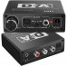 Конвертер звукового сигналу Addap DAC-02, ЦАП-перетворювач аудіо з Toslink (SPDIF) та коаксіального на RCA + mini Jack + SPDIF + коаксіал