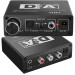 Конвертер звукового сигналу Addap DAC-02, ЦАП-перетворювач аудіо з Toslink (SPDIF) та коаксіального на RCA + mini Jack + SPDIF + коаксіал