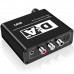 Конвертер звукового сигналу Addap DAC-02, ЦАП-перетворювач аудіо з Toslink (SPDIF) та коаксіального на RCA + mini Jack + SPDIF + коаксіал