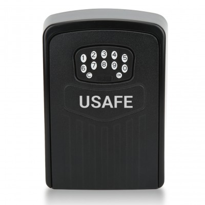 Електронний міні сейф для ключів uSafe KS-10 з кодовим замком та керуванням зі смартфона через Bluetooth, Чорний