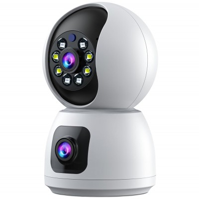 Поворотна WiFi камера відеоспостереження, відеоняня uSafe IC-01DL-PTZ, з датчиком руху та нічною підсвіткою, 4 МП