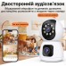 Поворотна WiFi камера відеоспостереження, відеоняня uSafe IC-01DL-PTZ, з датчиком руху та нічною підсвіткою, 4 МП