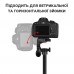 Штатив для смартфона та камери Andoer F3366T, трипод алюмінієвий з тримачем для телефона, 140 см, Чорний