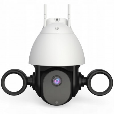 Поворотна вулична WiFi камера відеоспостереження USmart OPC-04W, з прожектором, додатком Tuya, 3 МП, PTZ