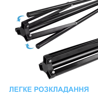 Трипод / Студійний фото штатив для кільцевих світлодіодних селфі ламп Andoer TR-210, 210 см