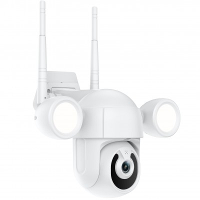 Вулична поворотна WiFi камера відеоспостереження USmart OPC-02w, з прожектором та нічною підсвіткою, 3 Мп, PTZ, Tuya