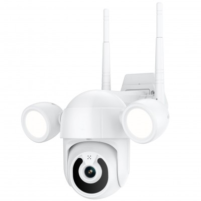 Вулична поворотна WiFi камера відеоспостереження USmart OPC-02w, з прожектором та нічною підсвіткою, 3 Мп, PTZ, Tuya
