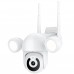 Вулична поворотна WiFi камера відеоспостереження USmart OPC-02w, з прожектором та нічною підсвіткою, 3 Мп, PTZ, Tuya