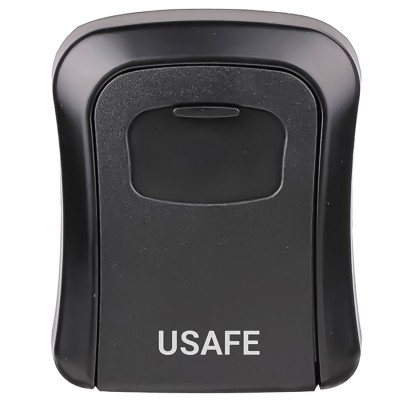 Антивандальний зовнішній міні сейф для ключів uSafe KS-03, з кодовим замком, настінний, Чорний