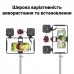 Алюмінієвий риг - клітка для смартфона з LED лампами і мікрофоном Andoer PVK-02 | Набір для блогера 3 в 1