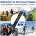 Штатив розкладний з Bluetooth-кнопкою Andoer TR-01, трипод алюмінієвий для смартфона та камери, 140 см, Чорний