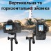 Штатив розкладний з Bluetooth-кнопкою Andoer TR-01, трипод алюмінієвий для смартфона та камери, 140 см, Чорний
