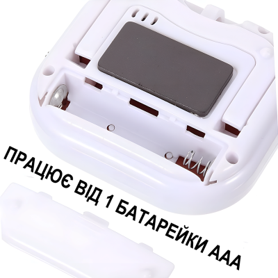 Цифровий кухонний таймер Uchef TM-04 | таймер для кухні зі звуковим сигналом, білий