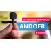Якісний петличний мікрофон Andoer EY-510A, петличка для смартфона, камери, ПК