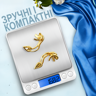 Цифрові високоточні ювелірні ваги Digital Lion I-2000, кишенькові електронні ваги з 2-ма чашами, з точністю до 0.1г, до 2 кг