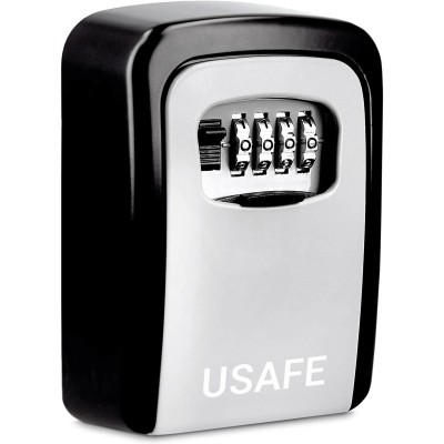 Антивандальний зовнішній міні сейф для ключів uSafe KS-04, з кодовим замком, настінний, Сірий
