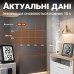 Електронний кімнатний термометр-гігрометр UChef YZ-6050, термогігрометр для вимірювання температури і вологості в приміщенні, чорний