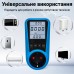 Розетка з лічильником електроенергії | енергометр ватметр побутовий Gerui KP-PMB09L, з підсвічуванням дисплея, Blue