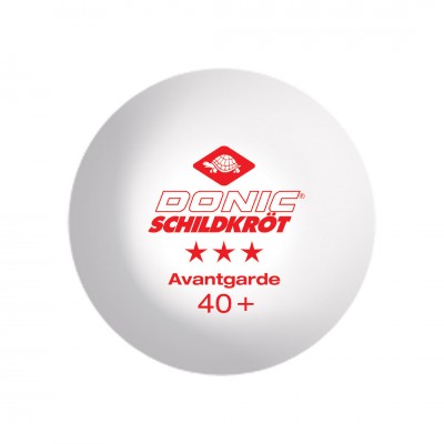 М'ячі для настільного тенісу 6 шт Donic-Schildkrot 3-Star Avantgarde, білий 3906