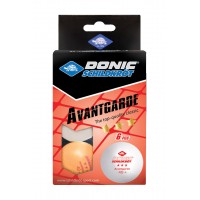 М'ячі для настільного тенісу 6 шт Donic-Schildkrot 3-Star Avantgarde, білий 3906