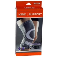 Фиксатор колена LiveUp KNEE SUPPORT, S/M, серый/белый 721