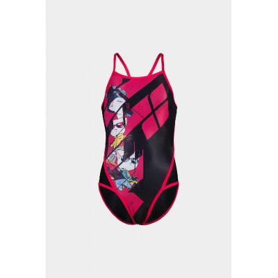 Купальник для девочек Arena CATS SUPERFLY BACK L черный, розовый Дет 128см 2590