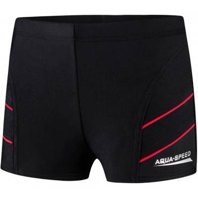 Плавки-боксеры для парней Aqua Speed ​​ANDY 5599 черный, красный дит 128см, черный красный 1683