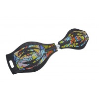 Вейвборд Schildkrot Schildkrot Waveboard Good Vibes Graffiti, Max: 80 кг, черный, мультиколор 3536