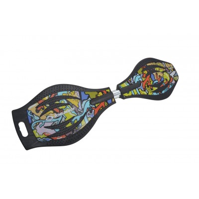 Вейвборд Schildkrot Schildkrot Waveboard Good Vibes Graffiti, Max: 80 кг, черный, мультиколор 3536