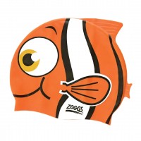 Шапочка для плавання дитяча Zoggs Character Silicone Cap рибка помаранчева 3504
