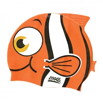 Шапочка для плавання дитяча Zoggs Character Silicone Cap рибка помаранчева 3504