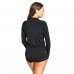 Лонгслів жіночий Zoggs Full Zip Sun Top UPF 50+ чорний S 3335