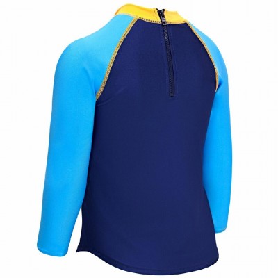 Лонгслів дитячий Zoggs Paper Shark Zip Sun Top UPF 50+ синій 6 років 3332