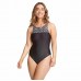 Купальник для бассейна Zoggs Ceramics Hi Front X-Back черно-белый женский 42 3267