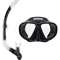 Набор маски и трубки Arena PREMIUM SNORKELING SET JR черный Дет OSFM 3021