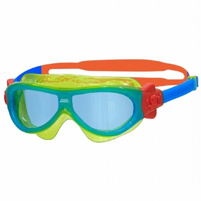 Окуляри для плавання дитячі Zoggs Phantom Kids Mask зелено-сині 3518