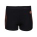 Плавки-боксеры для ребят Arena SWIM SHORT GRAPHIC черный, оранжевый Дет 140см 2899