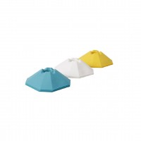 Координационные фишки 12шт LivePro AGILITY CONES, 6x20.4см, голубой/белый/желтый 933