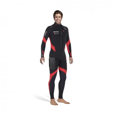 Гидрокостюм для дайвинга Mares Flexa 5.4.3 mm черно-красный мужской 4XL 5800