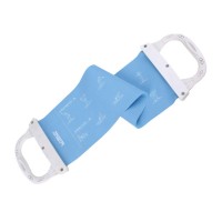 Эспандер с ручками LiveUp LATEX BAND WITH HANDLE, 60х15см, голубой 608