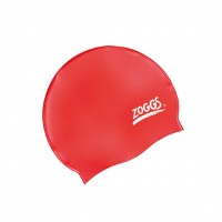 Шапочка для плавання Zoggs Silicone Cap червона 3467
