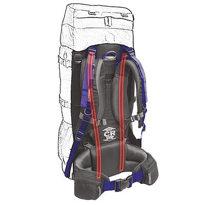 Рюкзак Terra Incognita Titan 60, 60L, синий 312