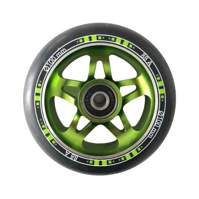 Самокат трюковий Schildkrot Schildkrot Kickless, Max:100 кг, чорно-зелений 3533