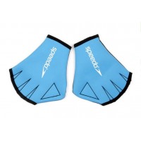 Перчатки для плавания Speedo AQUA GLOVE AU голубой Уни S(8см) 3189