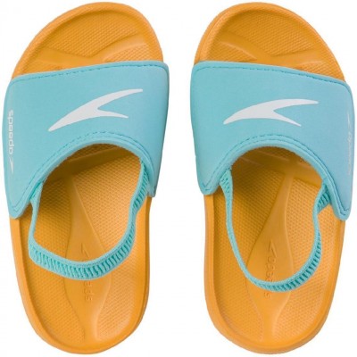 Шлепанцы Speedo LEARN TO SWIM SLIDE IU голубой, оранжевый дет 25,5 3125