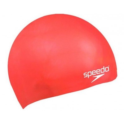 Шапка для плавания Speedo MOULDED SILC CAP JU красный ребенок OSFM 3059